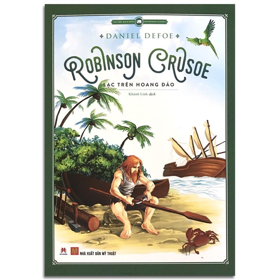 Sách - Tủ sách Văn học kinh điển thế giới - Robinson Crusoe lạc trên hoang đảo (truyện tranh màu)