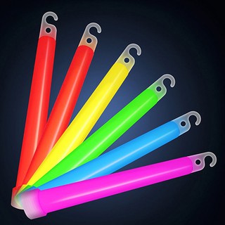 5Pcs 6inch Glow Sticks with Hook Christmas Party Camping Emergency Outdoor Light H29