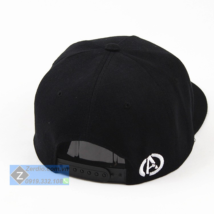 Nón hiphop snapback Marvel 2 màu đen, đỏ cho cả nam và nữ