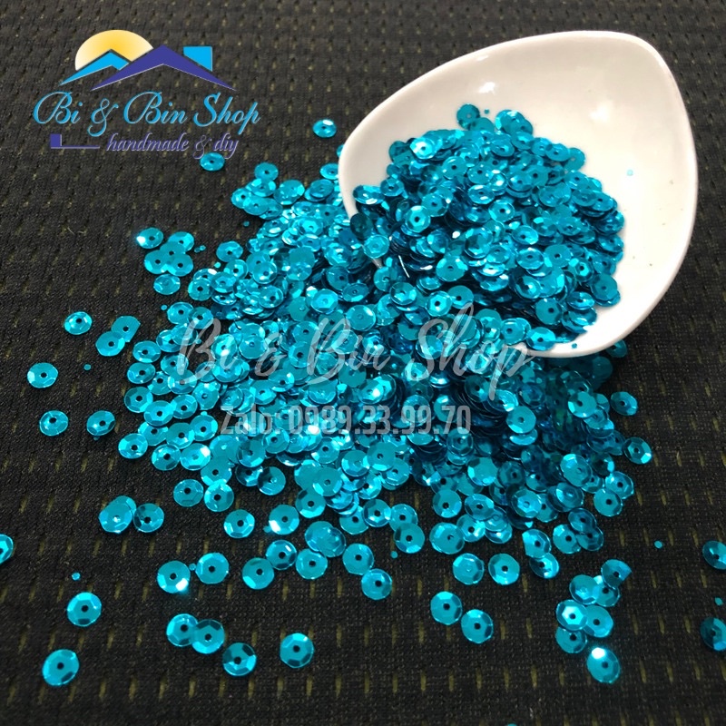 30g Kim Sa Mô Lục Giác 5mm Màu Kim Đính Kết Trang Phục Thời Trang