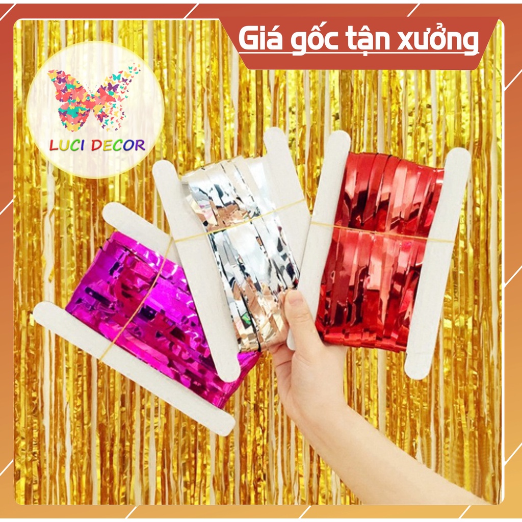 [GIÁ SỈ] Rèm kim tuyến trang trí sinh nhật 1x2 mét (ngang 1mx dài 2m ) trang trí background sinh nhật (LOẠI 1)