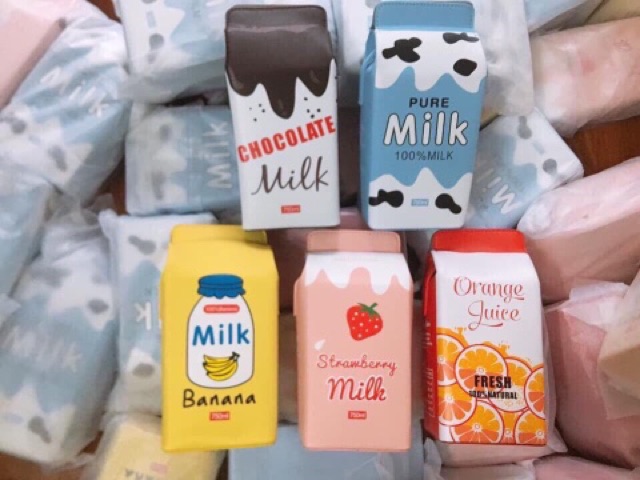 Full 5 mẫu - túi hộp sữa MILK siêu độc lạ nổi bần bật luôn