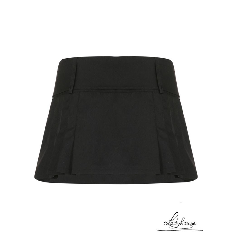 Chân váy xếp ly lưng cao màu sắc thời trang mùa hè cho nữ