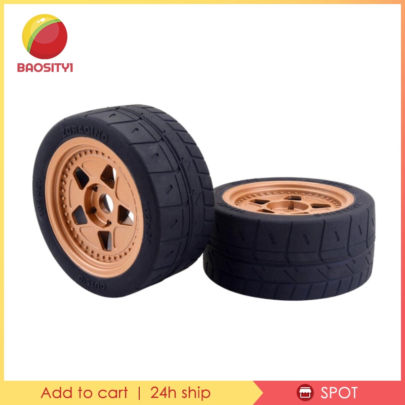 Bộ 2 Bánh Xe Cao Su Cho Xe Hơi Điều Khiển Từ Xa 1 / 7