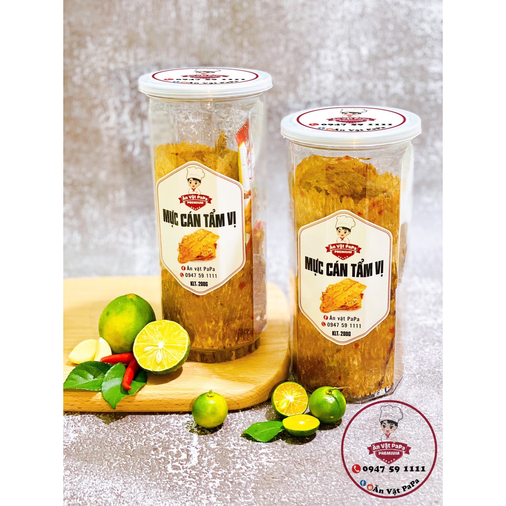 Mực cán tẩm vị 200gr kèm tương ớt, đồ ăn vặt Hà Nội | BigBuy360 - bigbuy360.vn