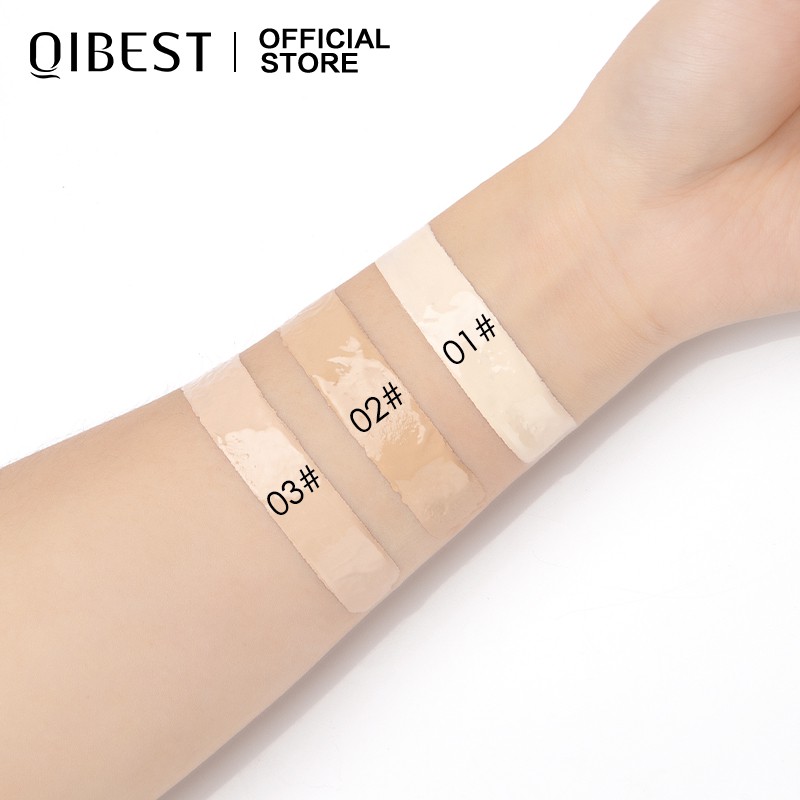 Kem nền QIBEST kiểm soát dầu lâu trôi chống thấm nước che phủ toàn diện 3 tông màu tuỳ chọn 125g | BigBuy360 - bigbuy360.vn