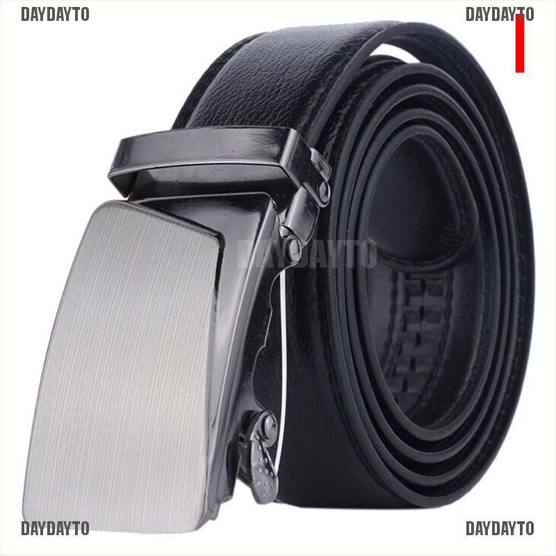 Thắt Lưng Da Màu Đen Khóa Tự Động 110cm Thời Trang Công Sở Cho Nam