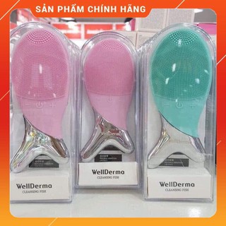 {Tặng Mặt Nạ} MÁY RỬA MẶT CÁ WELLDERMA [Chính hãng] + rửa sạch bụi bẩn, massa da mặt