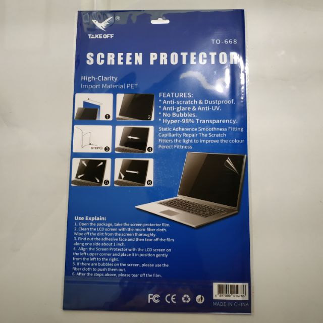 Combo Miếng Dán Chống Trầy Xước Màn Hình Laptop