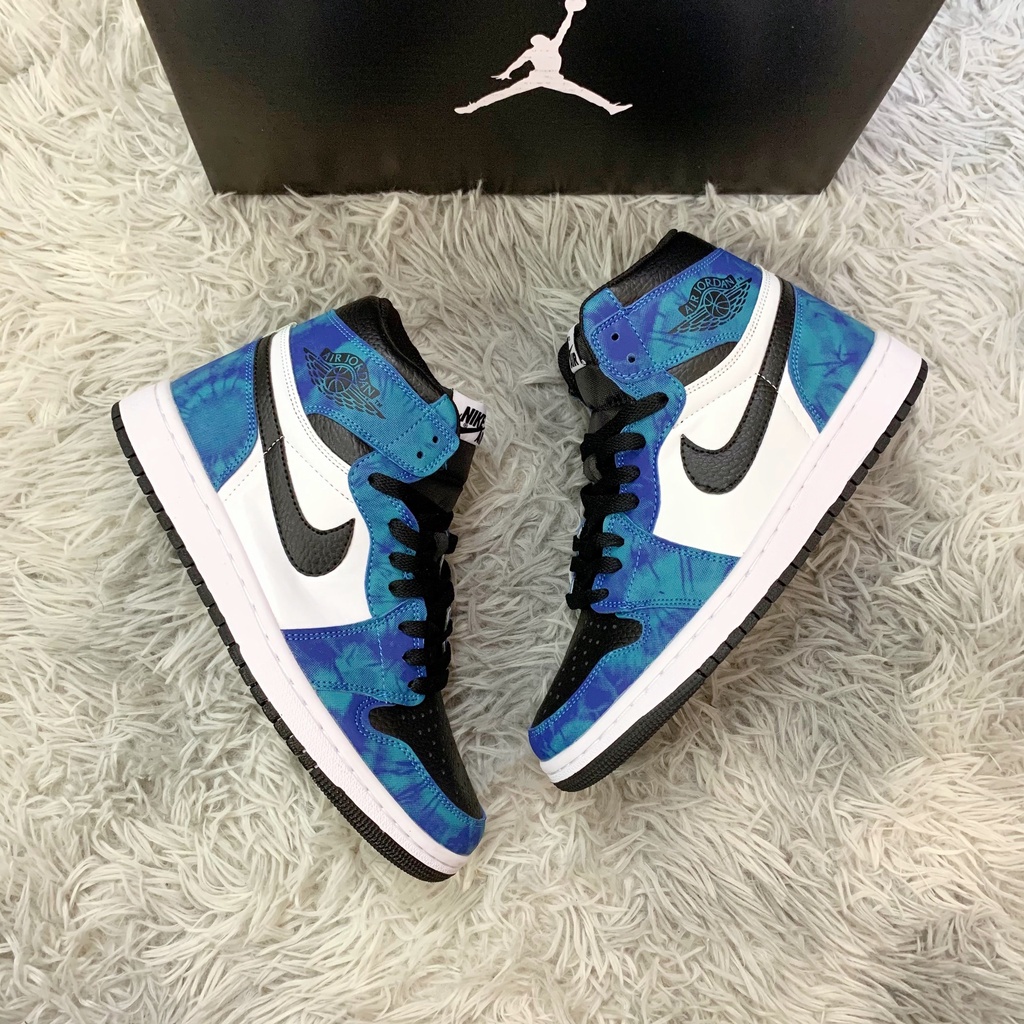 Giày Thể Thao, Giày Sneaker JD1 Xanh Loang Cổ Cao Nam Nữ | BigBuy360 - bigbuy360.vn