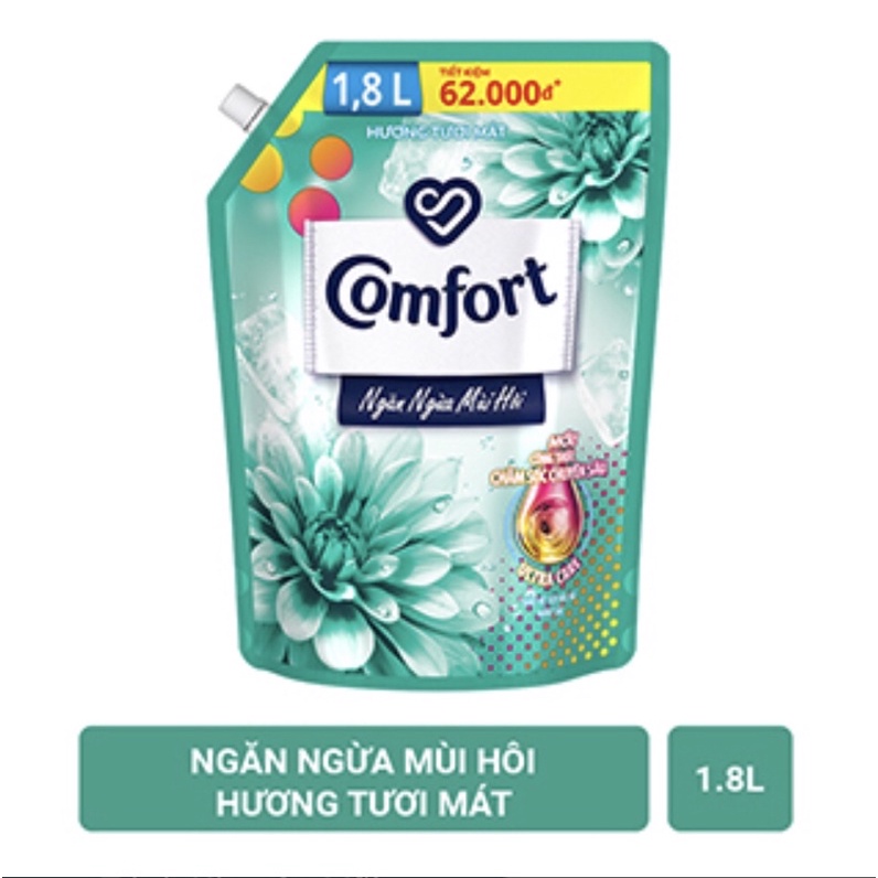 Nước xả vải Comfort Hương Tươi Mát 1.8lit