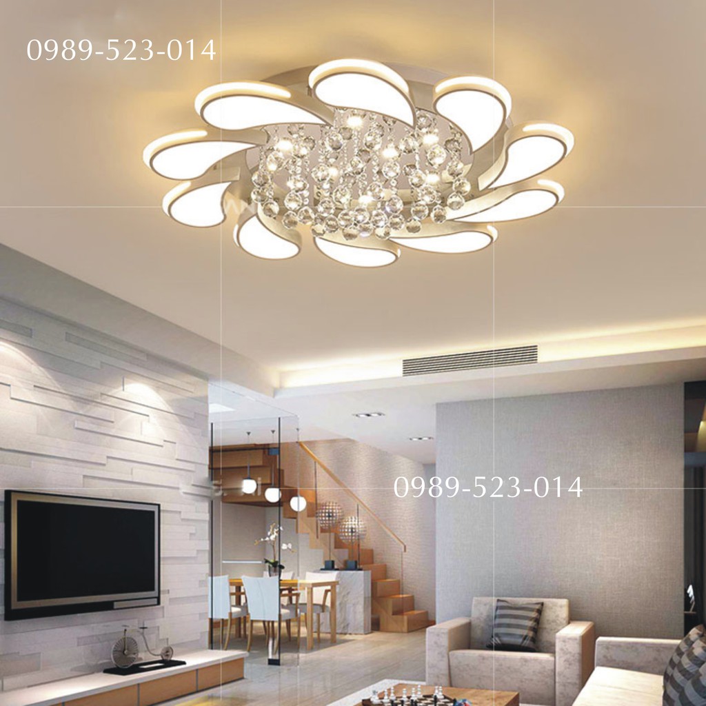 Đèn ốp trần Đèn mâm hiện đại CMH Mâm ốp trần có đèn hiện đại