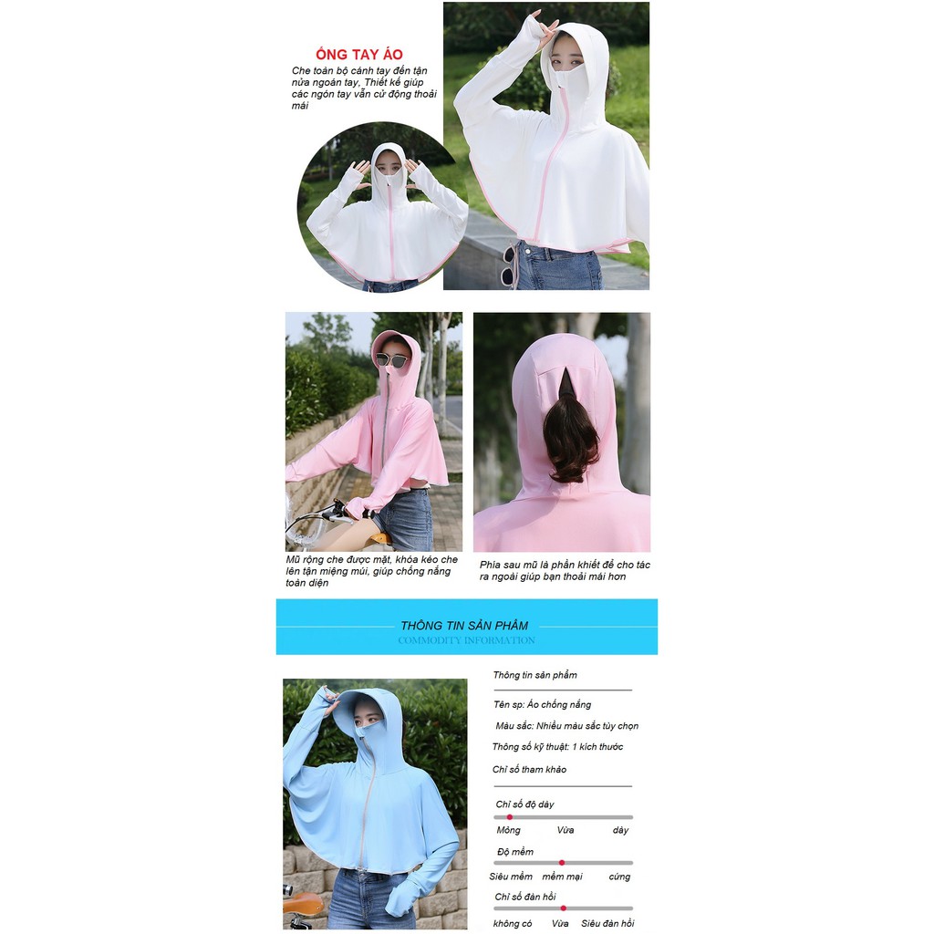 Áo chống nắng nữ chống tia UV - Hàng Quảng Châu Cao Cấp -KinaKino | BigBuy360 - bigbuy360.vn