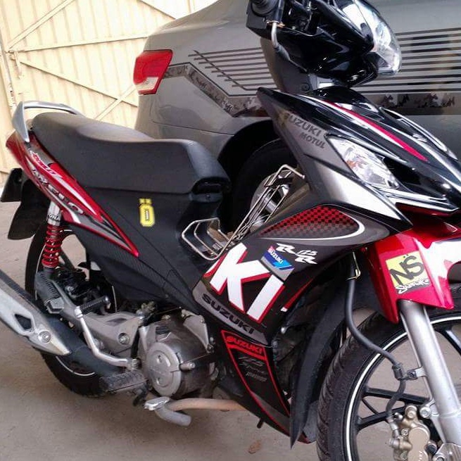 Tem Rời Suzuki Axelo RR 125 Đỏ Đen