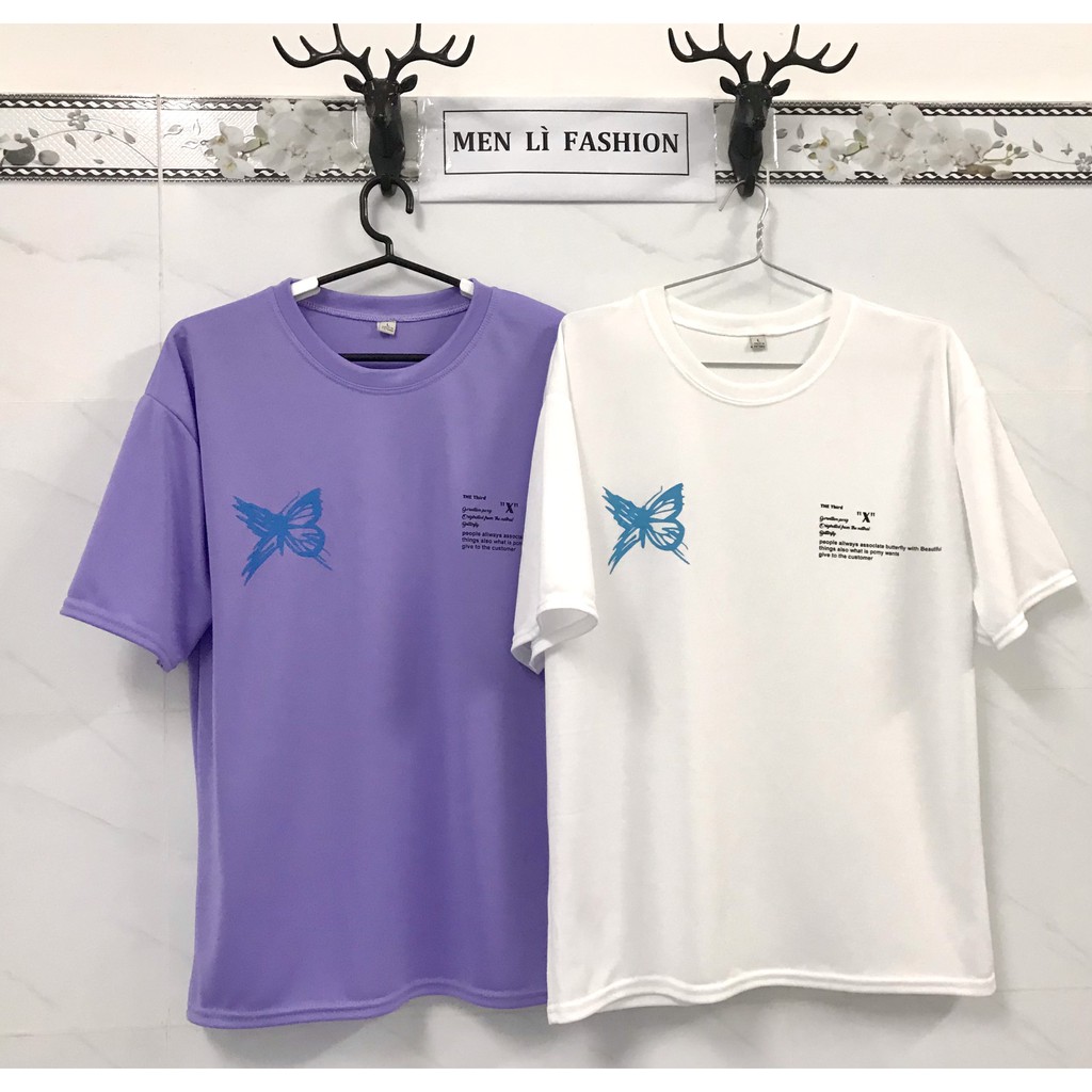 Áo Thun Unisex Nam Nữ Form Rộng Tay Lỡ BƯỚM THE THIRD