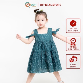 (11-42kg) Đầm cotton GUON Khánh Uyên cho bé 1 2 3 4 5 6 7 8 9 10 tuổi
