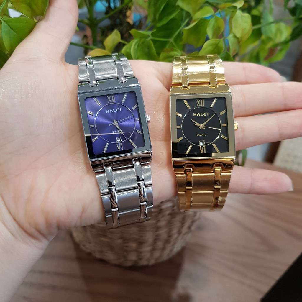 Đồng hồ nam Halei mặt vuông nhiều màu chống nước chống xước tuyệt đối Tony Watch 68