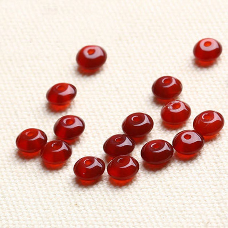 4a mã não đỏ tự nhiên pha lê chính hãng thạch anh một hạt trang sức tự làm