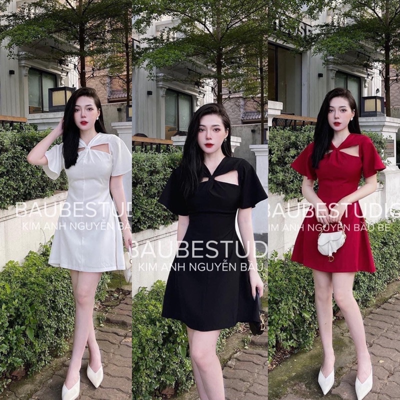 Váy Thô Chéo Ngực Cánh Tiên 3 Màu Siêu Xinh