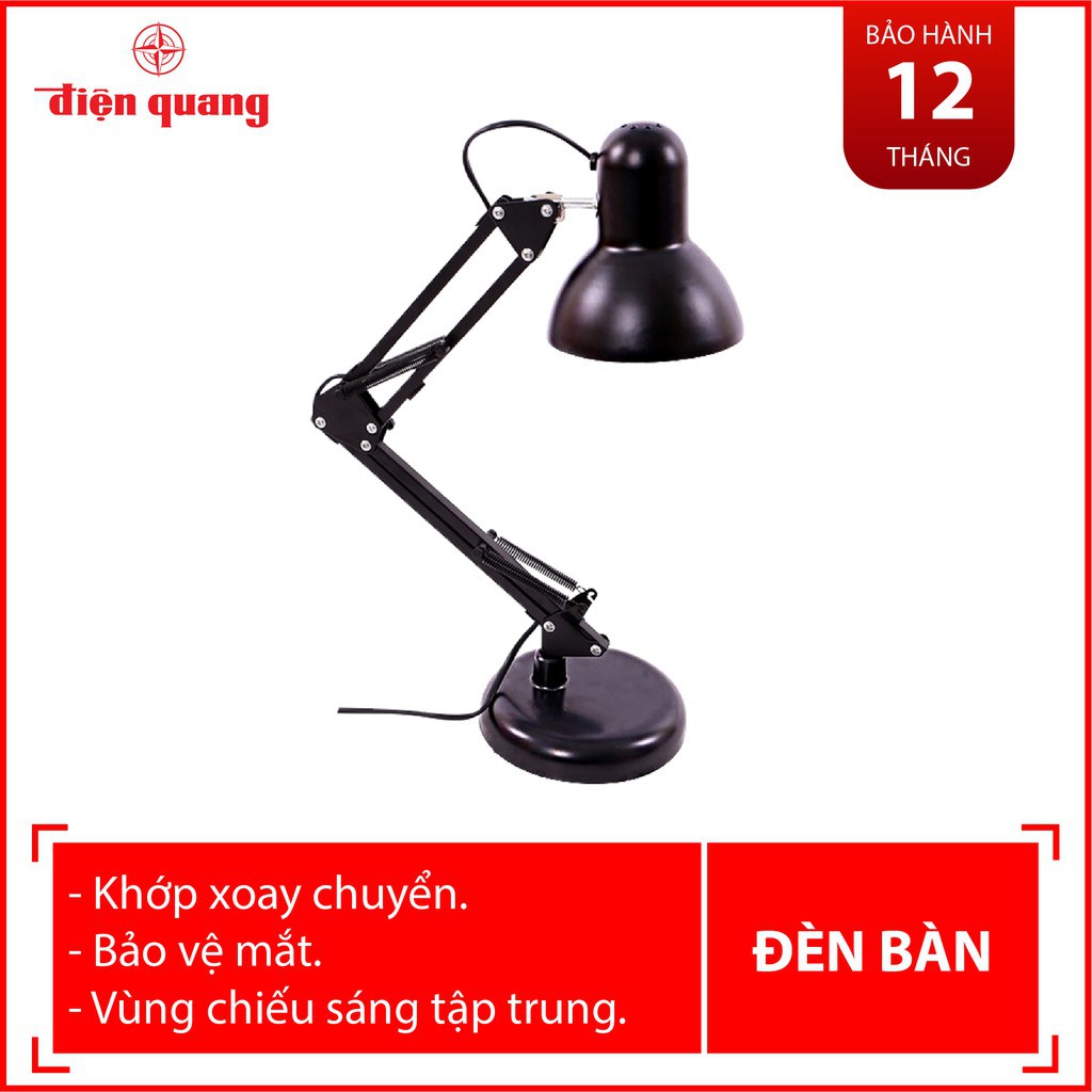 Đèn bàn bảo vệ thị lực Điện Quang ĐQ DKL14 B (bóng led, ánh sáng trắng)