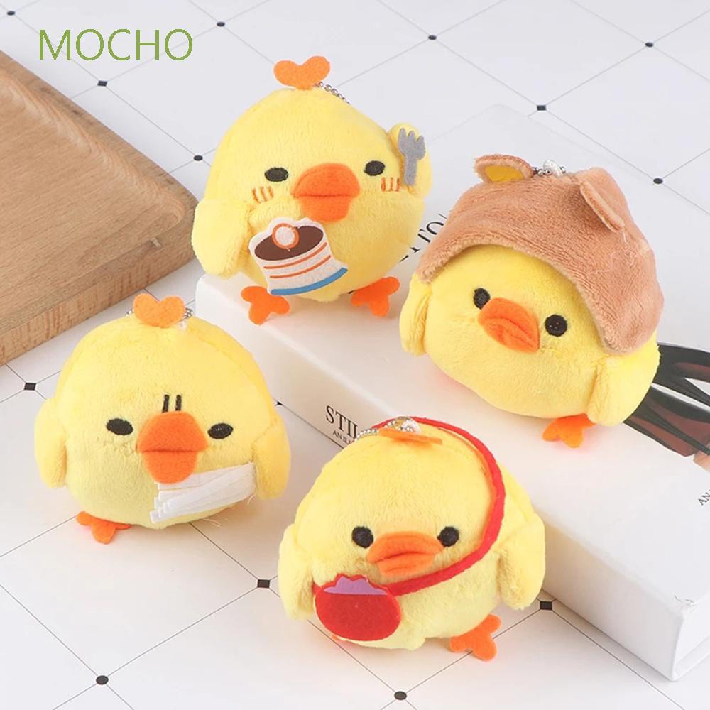 Móc Khóa Hình Chú Gà Nhồi Bông 7cm Dễ Thương Nhiều Màu Sắc