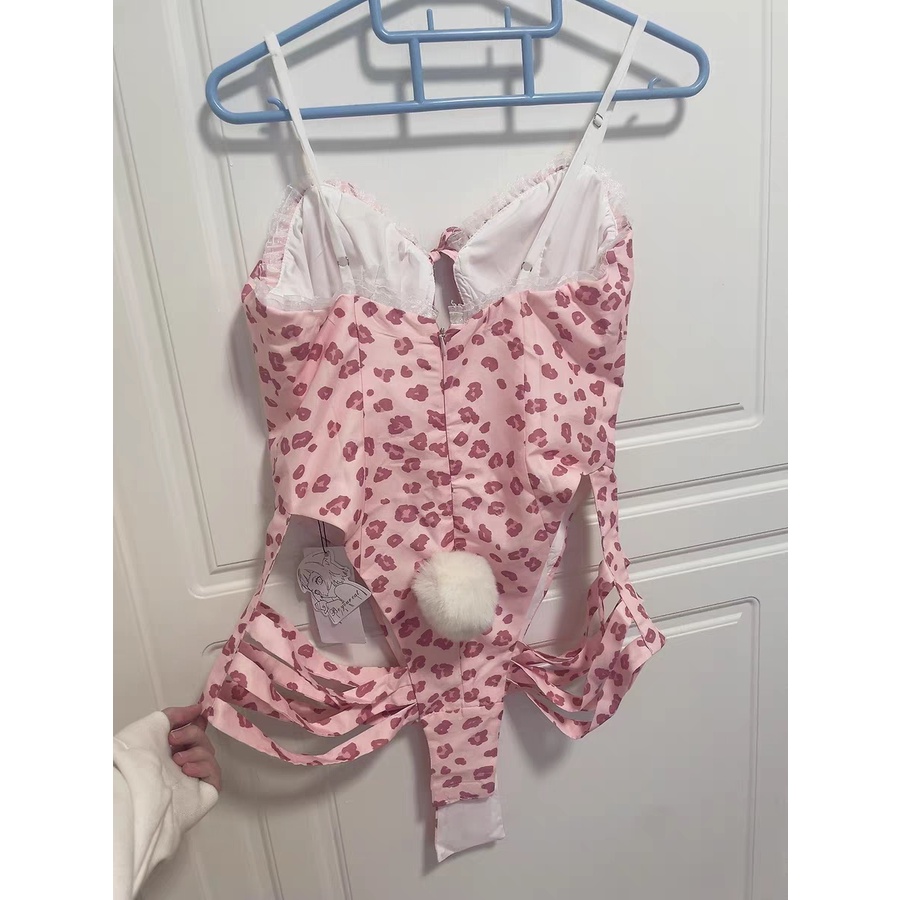 Đồ Cosplay Hóa Trang FREE SHIP Tai Thỏ Khoét Bụng Phía Trước Sexy