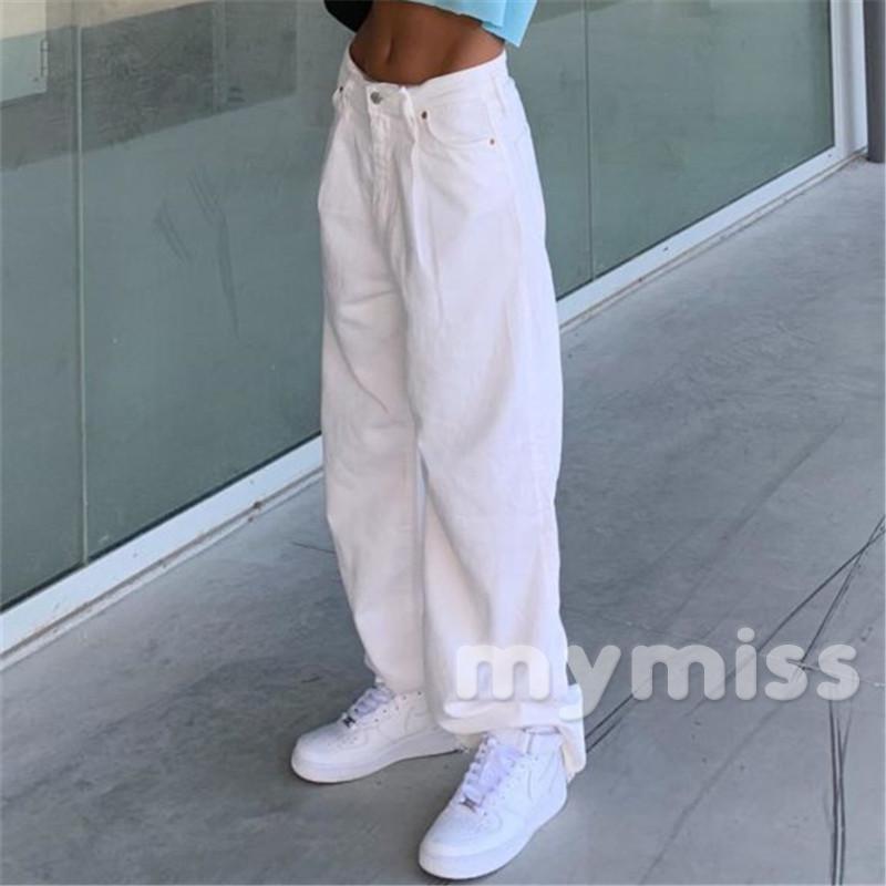 Quần Jeans Dài Ống Rộng Thời Trang Dành Cho Nữ