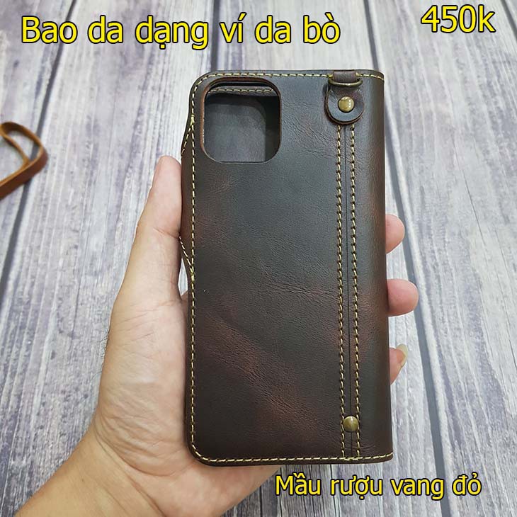 bao da da bò cao cấp iphone 11 (6.1 inch) | BigBuy360 - bigbuy360.vn
