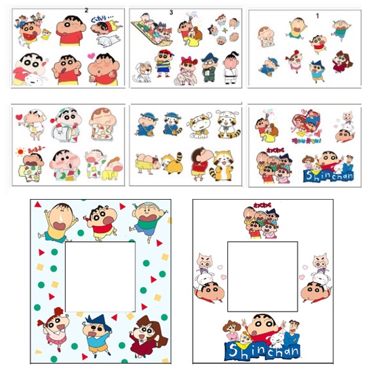 sticker shin cắt rời size to SCI23 có bao giấy cute dễ thương bullet journal