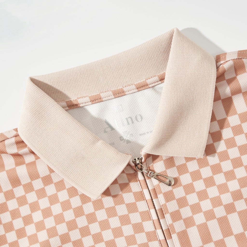 Áo Polo Nam Họa Tiết Kẻ Caro ATINO Chất Liệu Vải Cotton Cá Sấu Cao Cấp Thoáng Mát Form Regular PL1.3013