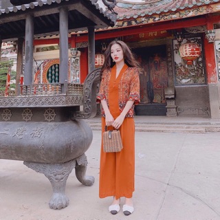 Bộ thổ cẩm đi chùa