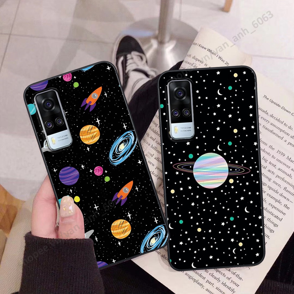 Ốp Vivo Y51 2020 hình bầu trời, phi hành gia đẹp, ốp lưng điện thoại vivo viền dẻo cao cấp
