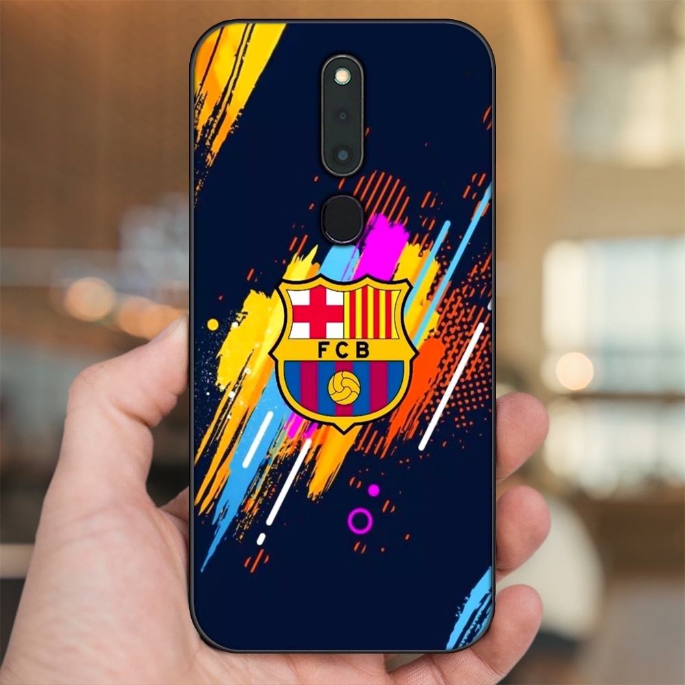 Ốp lưng Oppo F11 Pro viền đen in hình Barcelona Barca
