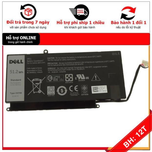 BH12TH Pin dell vostro 5460 5470 5480 5560 pin lắp trong kiểu dẹt mới 100%