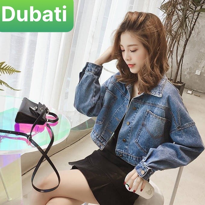 ÁO KHOÁC  JEAN NỮ 3 CÚC SAU CÁ TÍNH THỜI TRANG SIÊU HOT- DUBATI FASHION