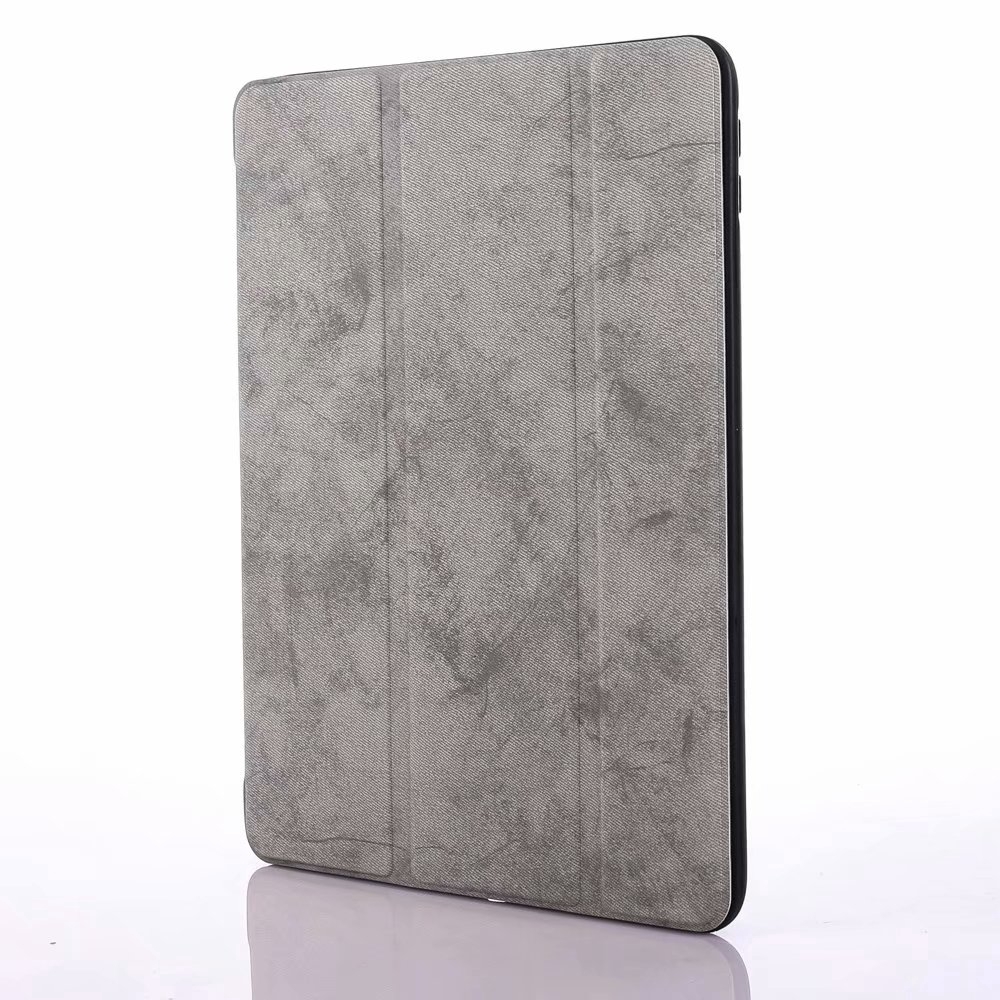 Bao da máy tính bảng TPU silicone bọc vải thông minh có ngăn đựng bút cảm ứng vintage cho Apple iPad Pro 12.9 2017/2015