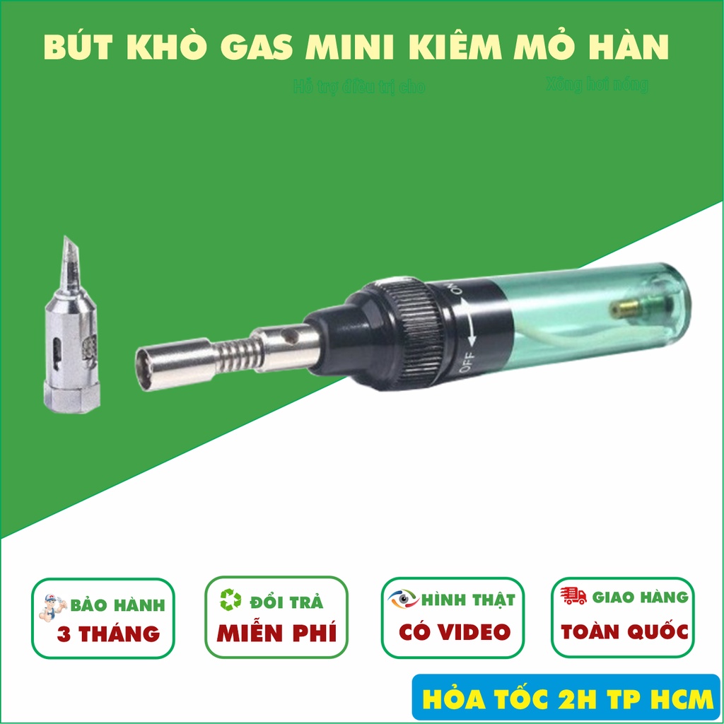 Bút khò hàn chì thiết mini linh kiện, bo mạch điện tử tại nhà dùng bằng gas