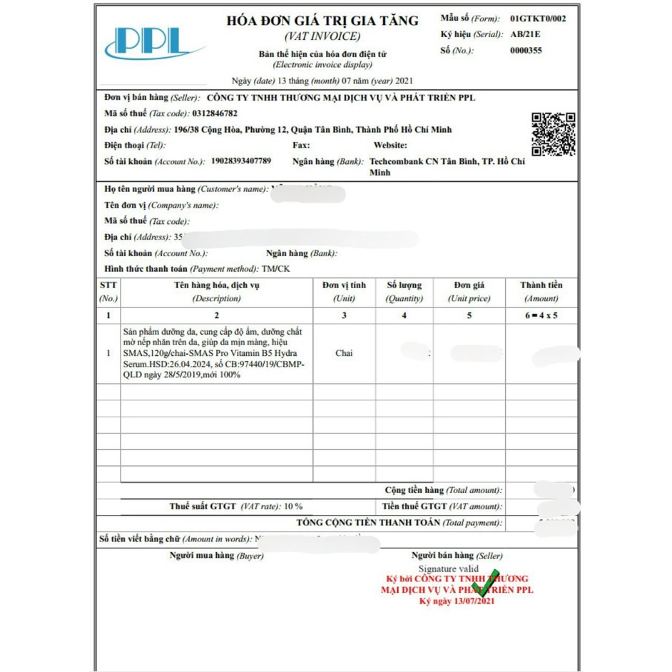 Serum Phục hồi và cấp ẩm SMAS pro Vitamin B5 - HA | BigBuy360 - bigbuy360.vn