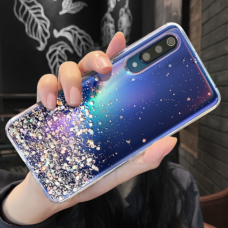 Ốp Điện Thoại Trong Suốt Đính Kim Tuyến Cho Xiaomi Redmi K20 K30 K30i K40 pro Note9 10X 4G 5G
