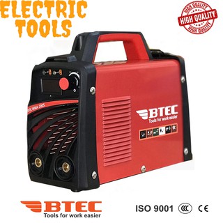 Máy hàn điện tử btec mma 200s,với que hàn ø1.6 – ø3.2 tặng full bộ phụ kiện