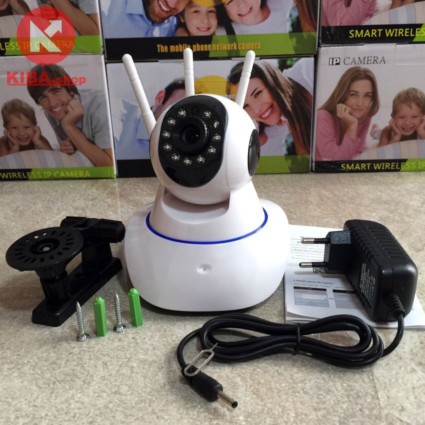 [Mã 267ELSALE hoàn 7% đơn 300K] Combo camera 3 râu dùng phần mềm yousee tặng thẻ nhớ 32GB | BigBuy360 - bigbuy360.vn