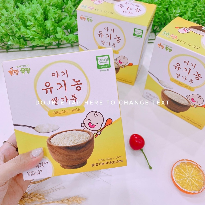 Gạo vỡ hữu cơ HAPPY FOOD Hàn Quốc