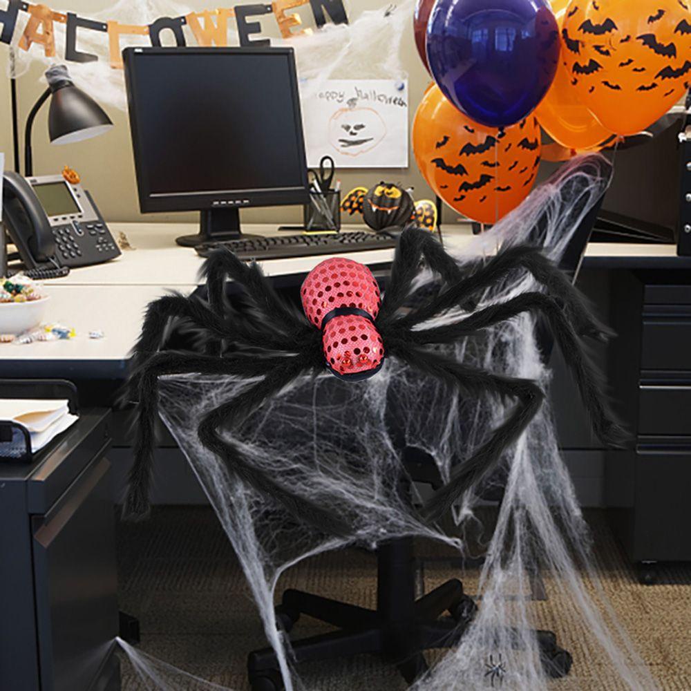 Epoch Nhện Nhồi Bông Mắt Đỏ Trang Trí Halloween Đáng Sợ