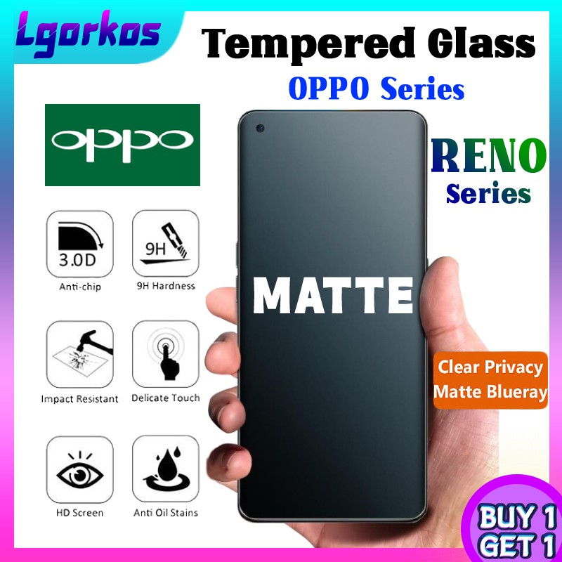 (Mua 1) Miếng Dán Bảo Vệ Màn Hình Lgorkos Oppo Matte Z5 Reno 5pro Reno4Pro Reno4 Play3 Z3Pro Reno2F Z2 Reno10Xzom