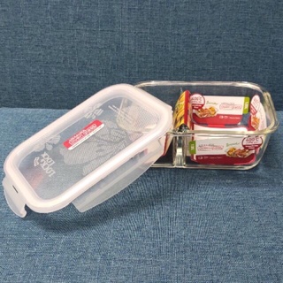 Hộp thủy tinh chia 2 ngăn lock&lock llg445
