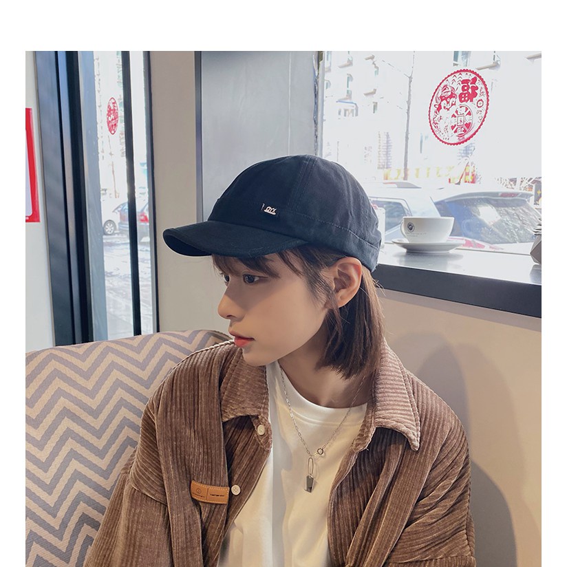 Mũ Bóng Chày Mềm Vành Ngắn Phong Cách Hip Hop Nhật Bản Cho Nam Và Nữ