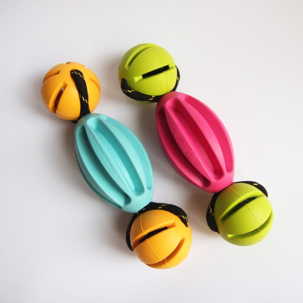 Đồ chơi cao su cho chó xâu chuỗi 3 trái banh TPets - TP009