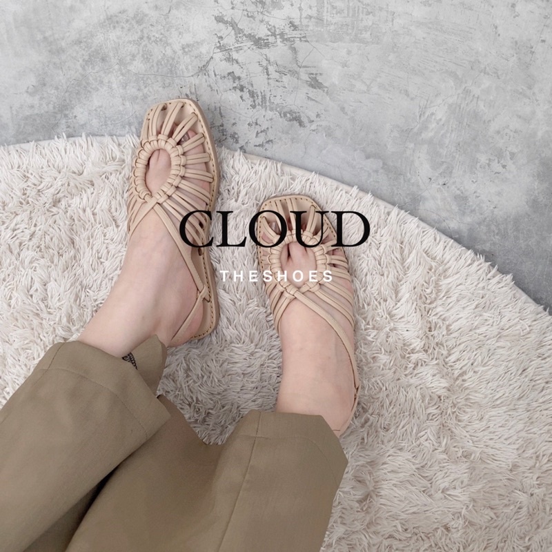 Sandal O dây đan gót bệt by CLOUD