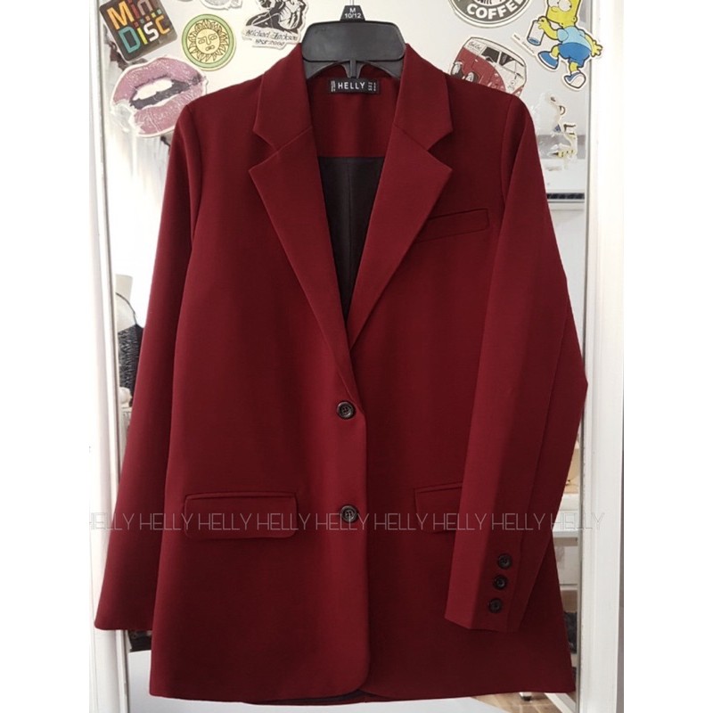 ÁO BLAZER NỮ 2 LỚP FORM SUÔNG | HELLY SHOP | BigBuy360 - bigbuy360.vn