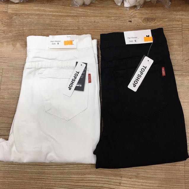 [Mã WASTUP giảm 10% tối đa 30K đơn 99K] [Rẻ Vô Địch] Quần Jean Skinny Nữ Lưng cao Không Túi Trắng Và Đen - 140 | BigBuy360 - bigbuy360.vn